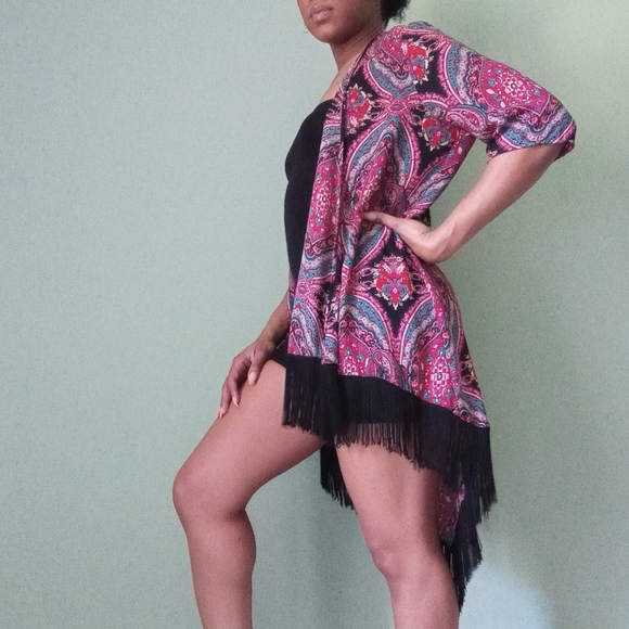 Women's design Lab Paisley printed shawl - Picture 3 of 8